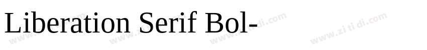 Liberation Serif Bol字体转换